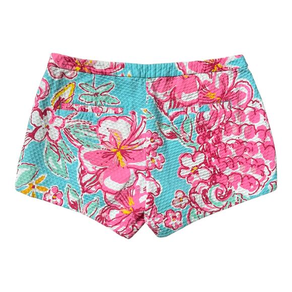 Lilly Pulitzer Adie Shorts in Breakwater Blue Lolita Cotton Side Zip Women's O - Picture 5 of 5